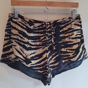Volcom Tiger Print Cover Up Shorts S